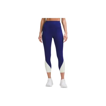Lululemon Fast And Free Leggings Women's Flying Swallow Grass Blue/Lichen Stone Gray/Light Yellow Green