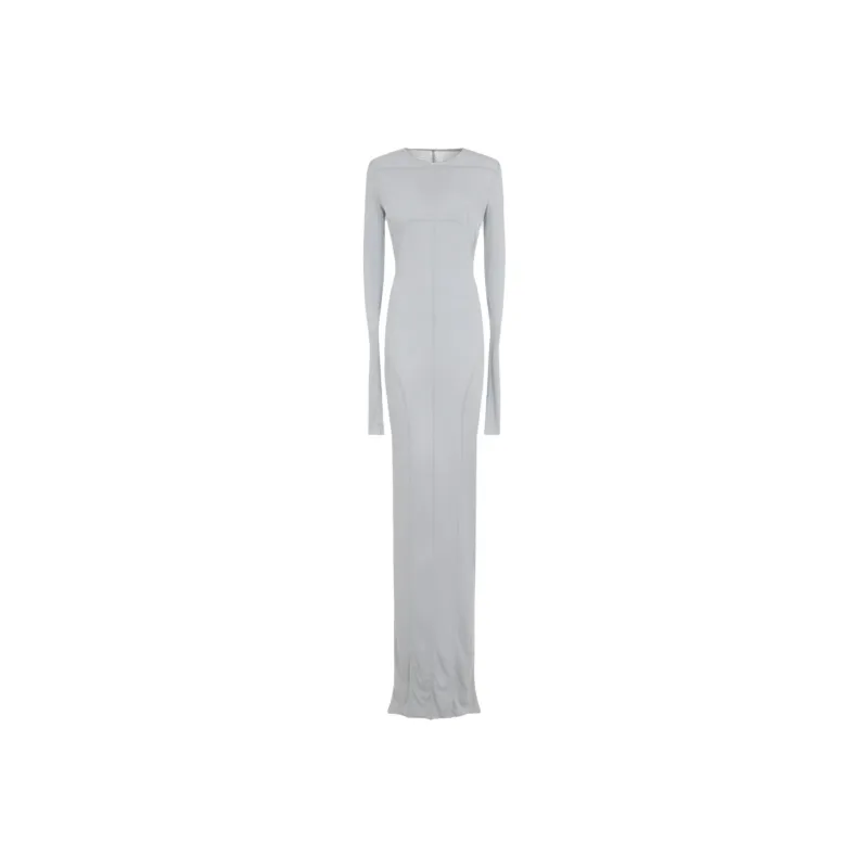 RICK OWENS Edfu Crewneck Ruched Gown-0