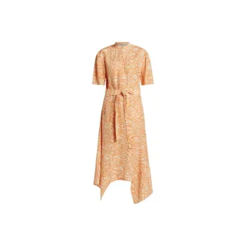 Stella McCartney Cloud print Silk Midi Dress