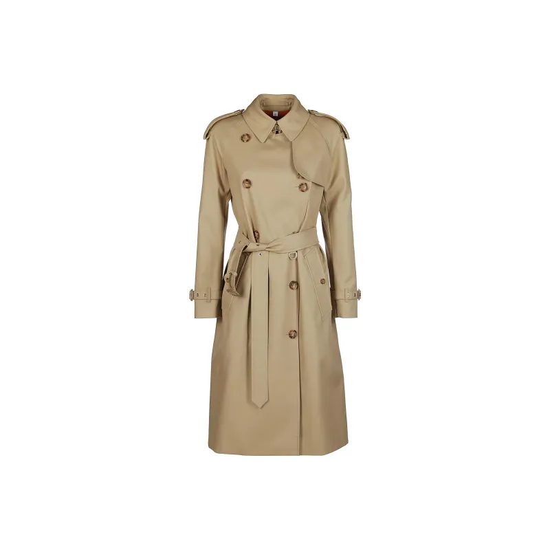 Burberry Long-Sleeved Dresses Women's Beige-0