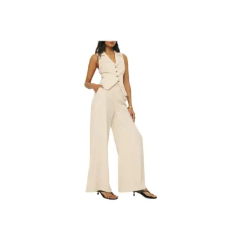 REFORMATION Taryn Two Piece Casual Suit Women's Sugar White