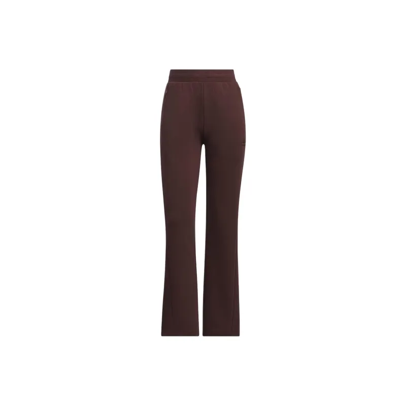 Adidas FW24 DOUBLEKNIT FLARE Knitted Sports Pants Women's Dark Gray Brown-0