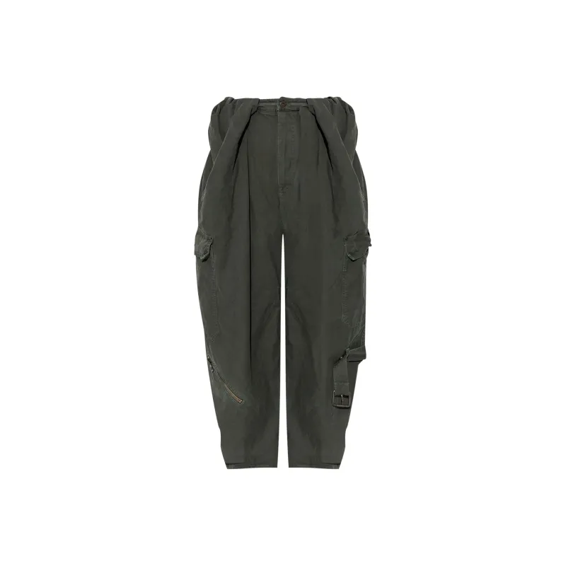 LOEWE Balloon Cargo Trousers 'Deep Olive'-0