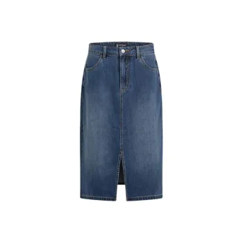 Hush Puppies Denim Long Skirt Women's Blue
