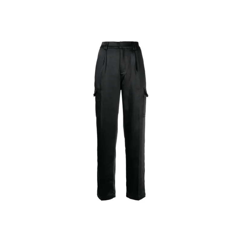 PAIGE Malika Satin Cargo Trousers-0