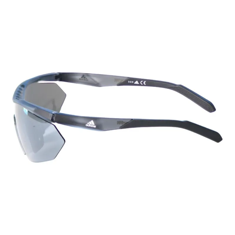 Adidas Plate Frame Plastic Irregular Shape Sunglasses Unisex Gray-2