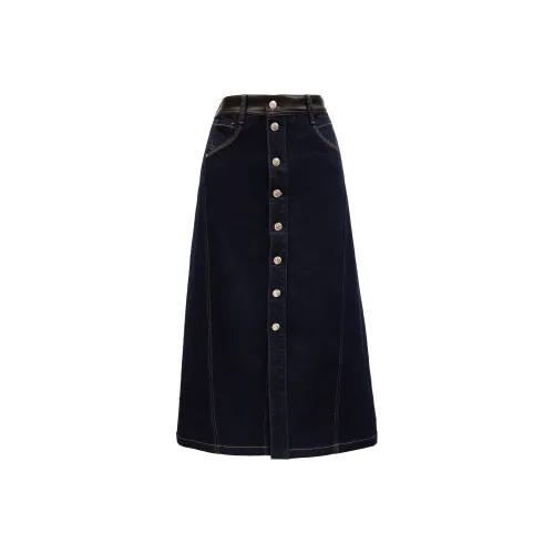ONLY URBAN REVIVO Denim Short Skirts Womens Light Blue Women's J37 1000 Washed Blue Denim