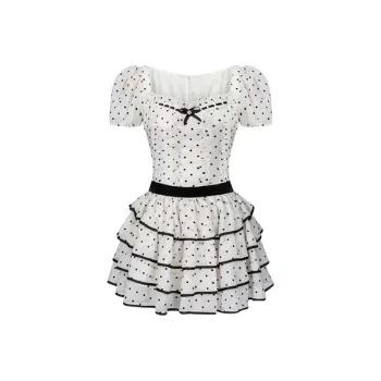 PAIN OR PLEASURE Short Sleeved Dresses Women's White