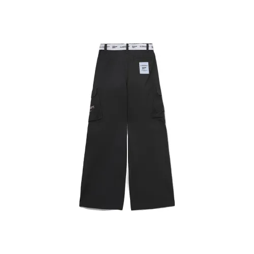 MUSIUM DIV Belted Logo Straight Trousers
