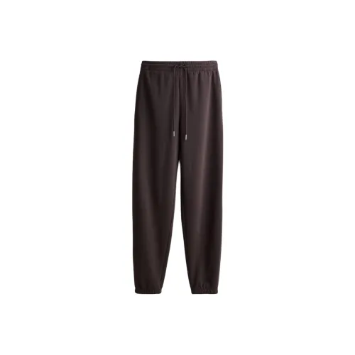 H&M Knitted Sports Pants Women's Dark Brown