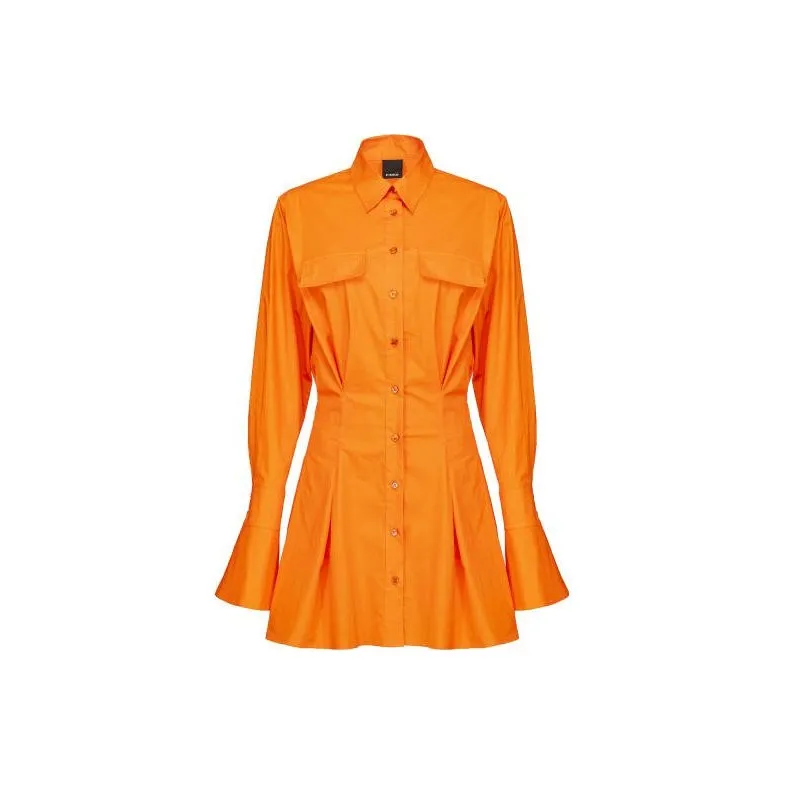 PINKO Long Sleeved Dresses Women's Orange-0