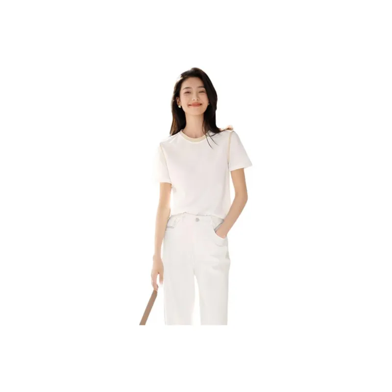 IHIMI T Shirt Women's Iridescent White-0