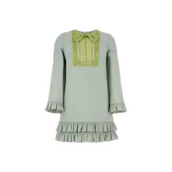 Valentino Long Sleeved Dresses Women's Mint Green