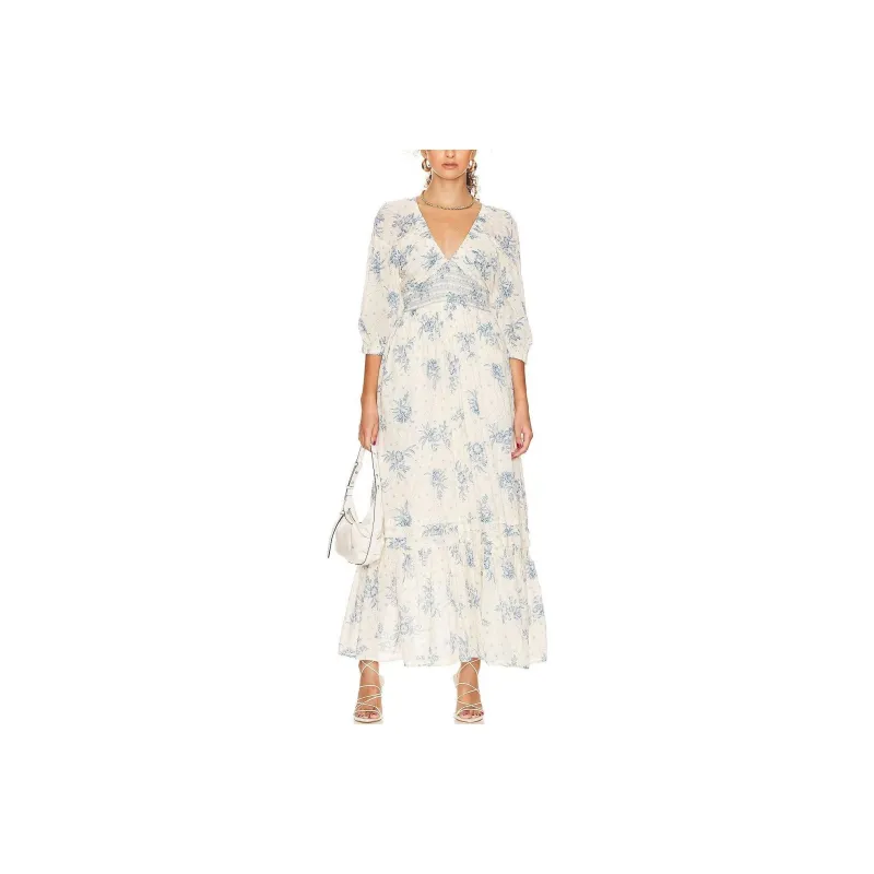 FREE PEOPLE Long-Sleeved Dresses Women's White-0