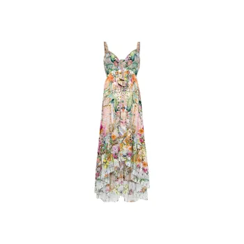 Camilla Floral-print Silk Midi Dress