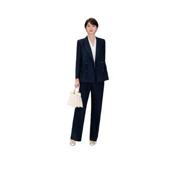 ONE SHALLOW Business Suits Women's Navy Blue