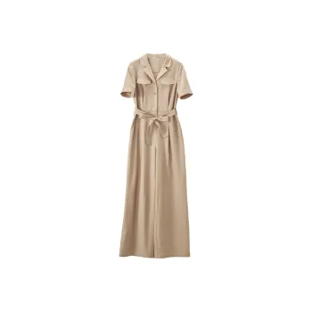 XIANGYING Jumpsuit Women's Khaki