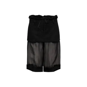 Maison Margiela Layered Effect High Waist Midi Skirt