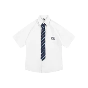 Zomuros Shirts Unisex White With Tie