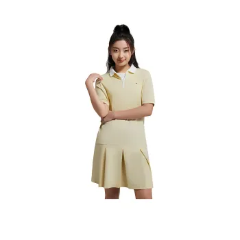 Tommy Hilfiger Short Sleeved Dress Women's Lemon