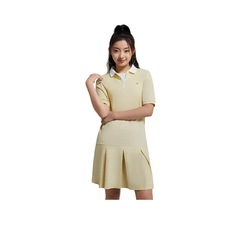 Tommy Hilfiger Short Sleeved Dress Women's Lemon-0