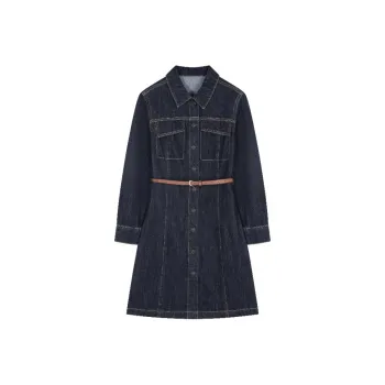IHIMI Long Sleeved Dress Women's Black