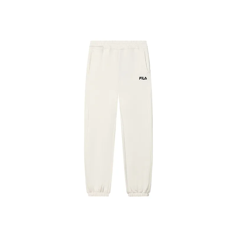 FILA Knitted Sweatpants Women's Steam White-0