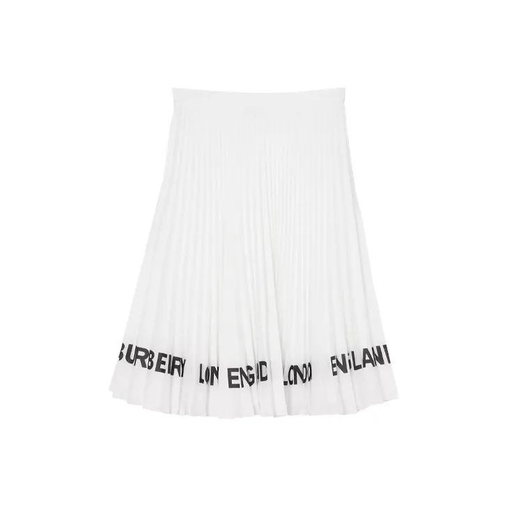 Burberry Casual Long Skirts Women's White-0