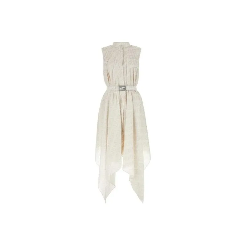 FENDI Logo Printed Sleeveless Dress-0