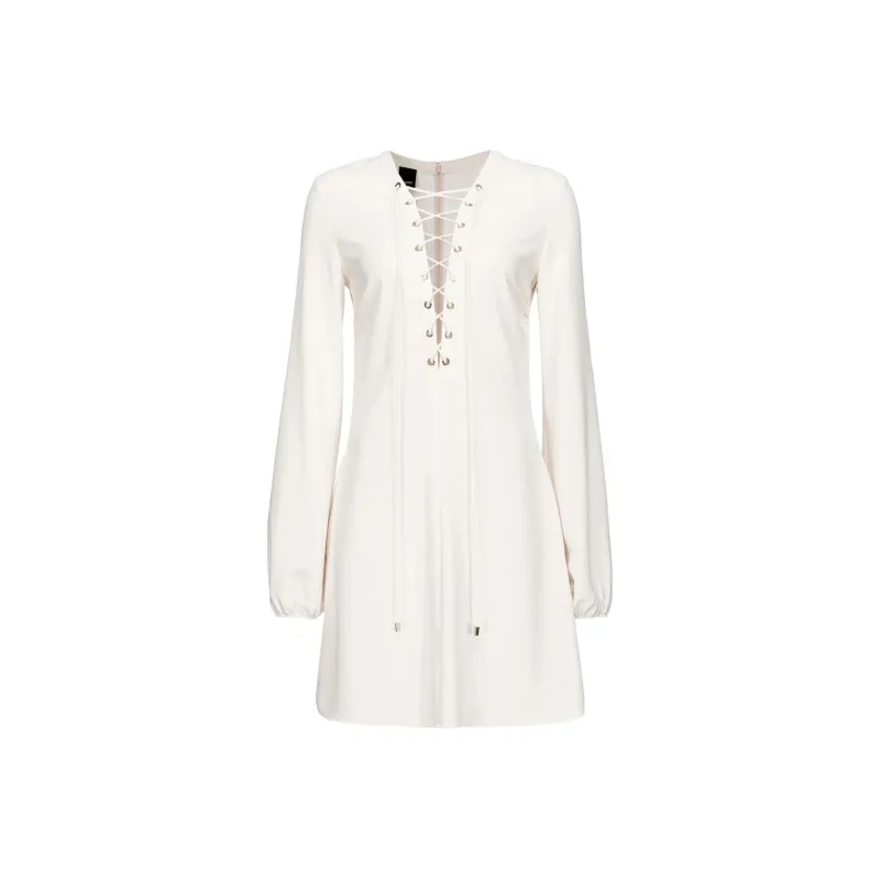 PINKO Long Sleeved Dress Women's White-0
