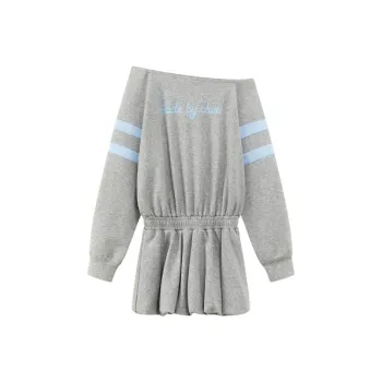 CHUU Long Sleeved Dress Women's Gray