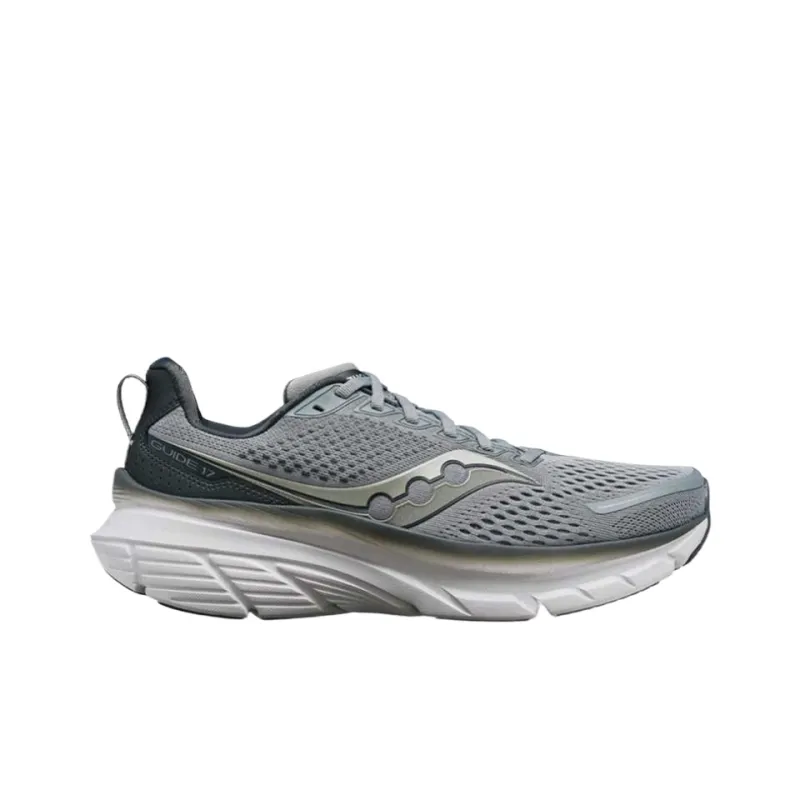 Saucony GUIDE 17 Low Top Running Shoes Men's Gray-1