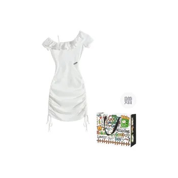 OURUOKE Short Sleeved Dress Women's