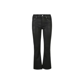 PAIGE Claudine Coated Flared Slim-Cut Jeans