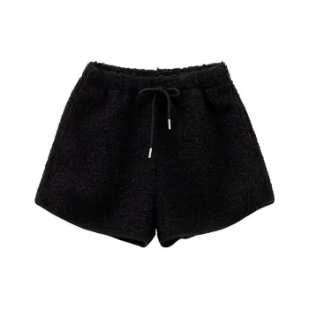 Ya Sheep People Casual Shorts Women's Black