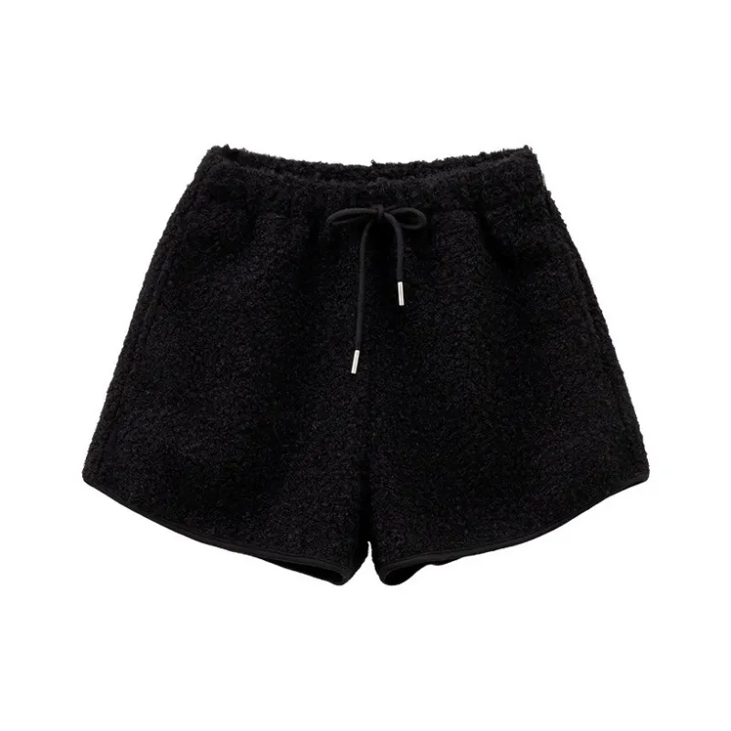 Ya Sheep People Casual Shorts Women's Black-0