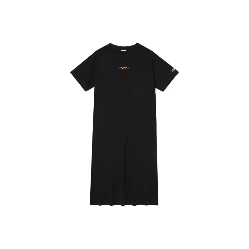Champion Short-Sleeved Dresses Women's Black-0