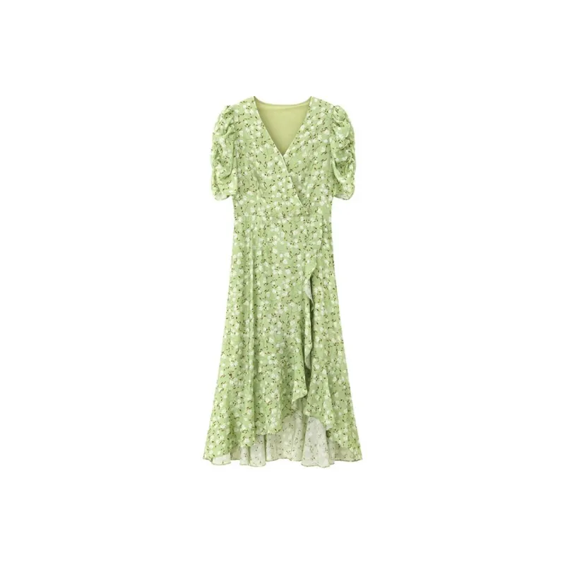 NINE WEST Short Sleeved Dresses Women's Green-0