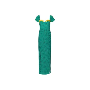 Staud Avril Graphic-print Maxi Dress