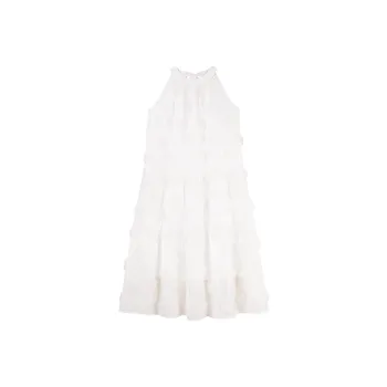 HDFULERN Slip Dresses Women's Ecru