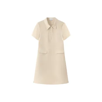FINITY Short Sleeved Dresses Women's Beige Apricot