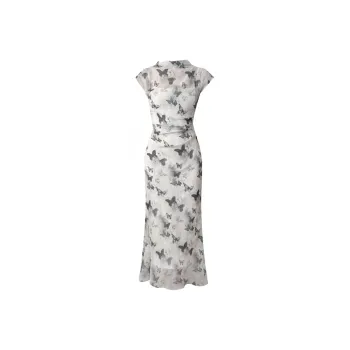 IQC Sleeveless Dress Women's Ink Wash