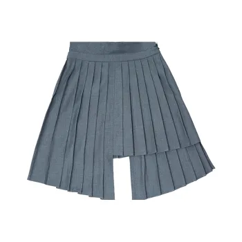 D. MARTINA QUEEN Casual Short Skirts Women's Gray