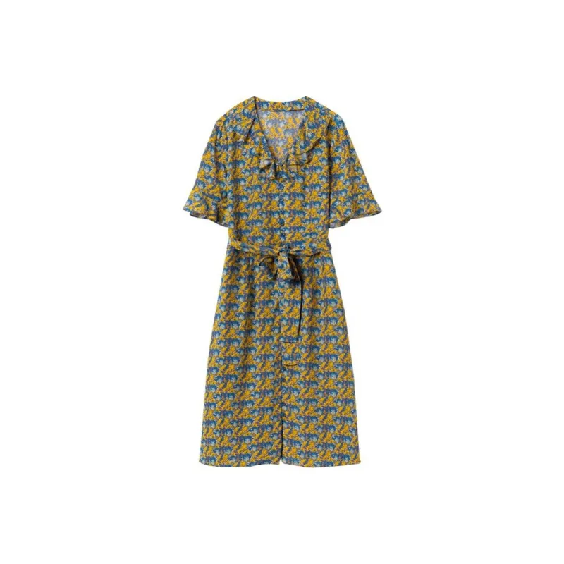 SNOWFORTE Short Sleeved Dresses Women's-1
