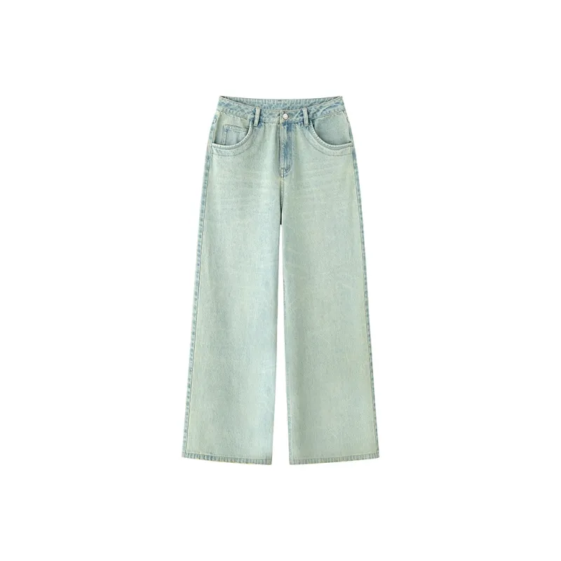 ZHOUMIAO Jeans Women's Light Blue-0