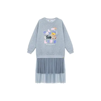 B.Duck Long Sleeved Dresses Women's Heather Gray