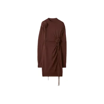 Burberry Long-Sleeved Dresses Women's Gold