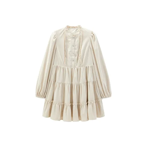 LEDIN Long Sleeved Dress Women's Chocolates Shaved Ice