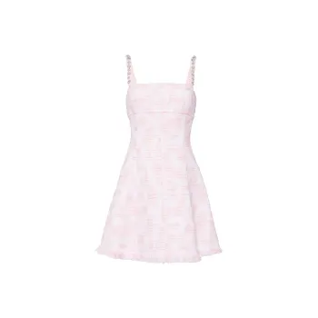 Oscar De La Renta Crystal embellished Tweed Minidress