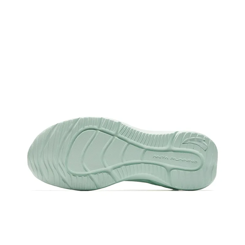 Anta Running Collection Anti Slip Wear Resistant Low Top Casual Running Shoes Women's Light Sunlit Green-4